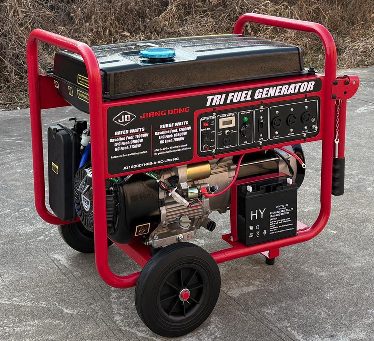 موتور برق جیانگ دانگ 12 کیلو وات سه گانه سوز تکفاز مدل JD12000THEB-A-RC+ تابلو اتومات